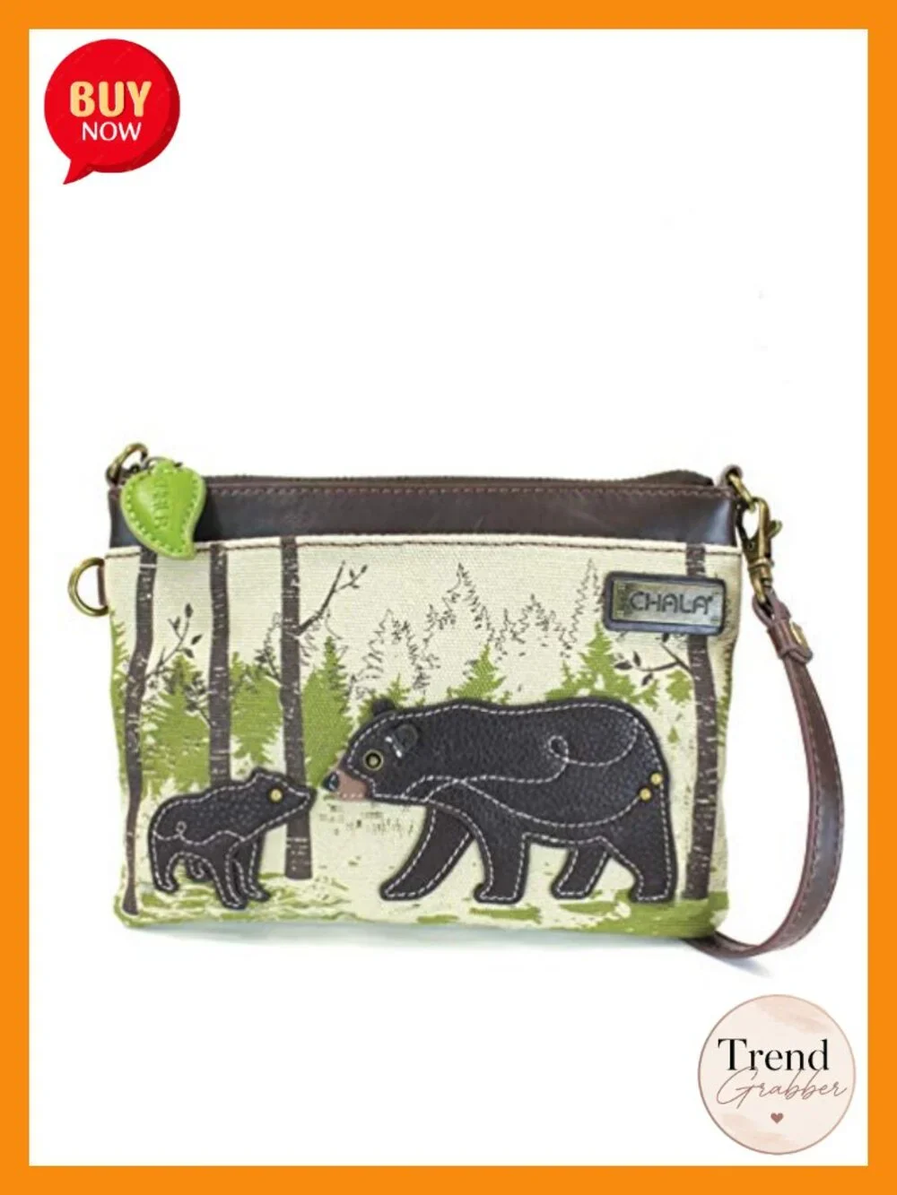 Canvas Cotton Crossbody Cell Phone Purse with Adjustable Strap